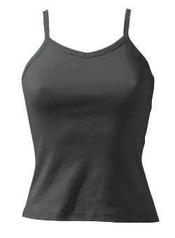 Top spalle strette - Nero