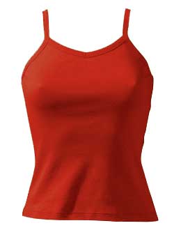 Top spalle strette - Rosso