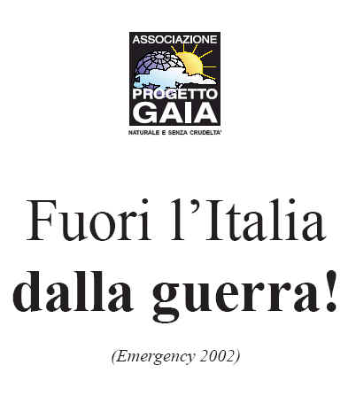 T-shirt girocollo - Emergency 2002 - Fuori lItalia dalla guerra!