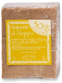 Nour - Sapone di Aleppo cubo - 30% olio di alloro - gr 200