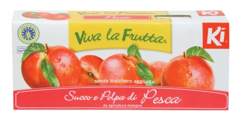 Ki - Succo e polpa di pesca 3 da 200ml Bio Viva la Frutta