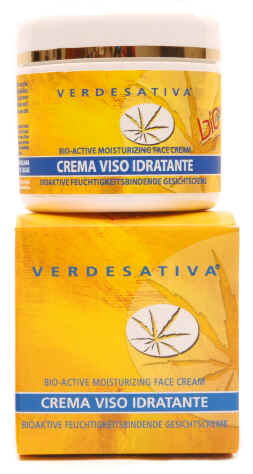 Verde Sativa - Crema Viso Idratante BIOATTIVA - Per pelli sensibili e secche - 50 ml